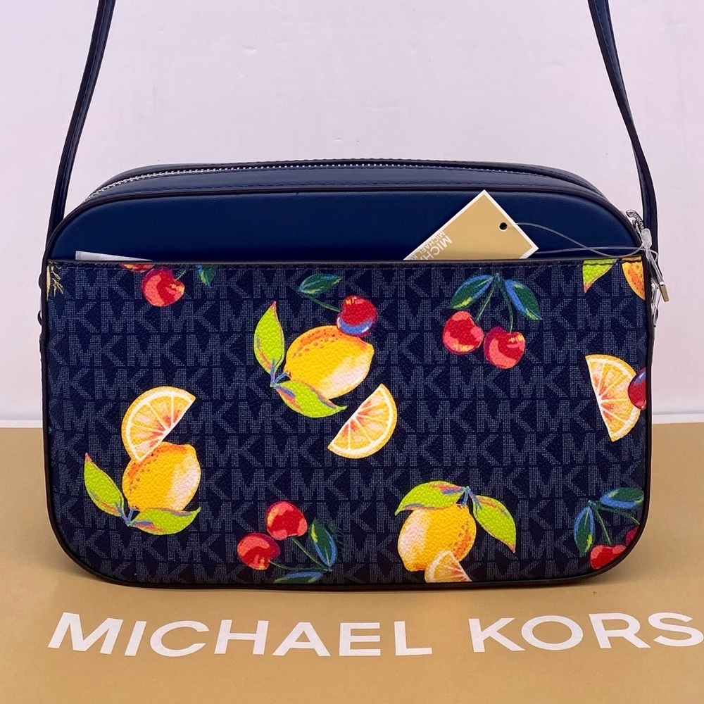 Michael Kors Large EW Zip Chain Crossbody Bag Admiral - Picture 3 of 15
